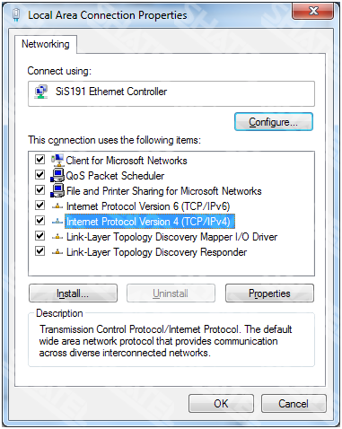 network connect windows 7
